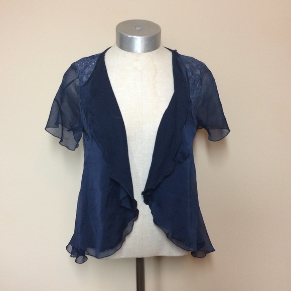 Anthropologie Sweaters - Anthropologie knitted and knotted linen chiffon